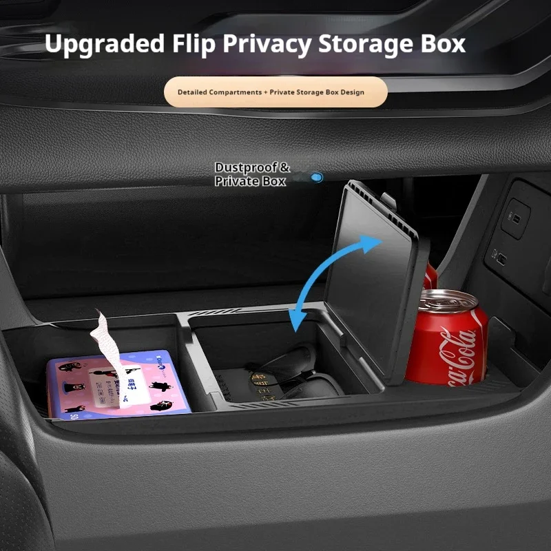 Suitable for GAC Aion V 2024 Central Control Lower Storage Box, Central Control Multifunctional Lower Storage Box Car Accessorie
