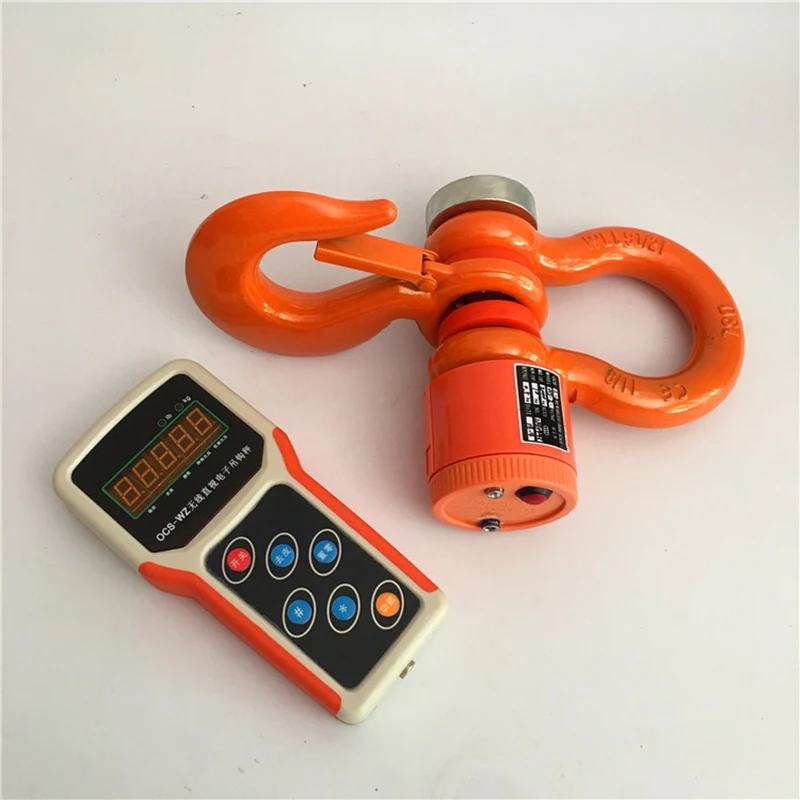 3000KG Wireless Electronic Digital Crane Scale Heavy Duty Handheld Industrial Hanging Scale With Weighing Hook Crane Meter 3T