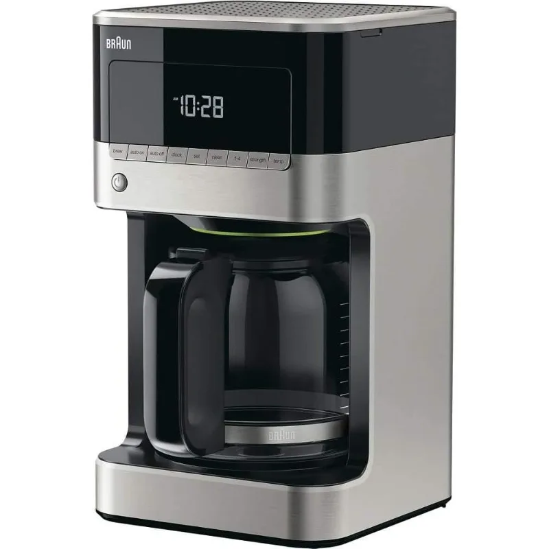 

12 cup Drip Coffee Maker,PureFlavor system, Flavor Loss Prevention, Programmable Clock, Black