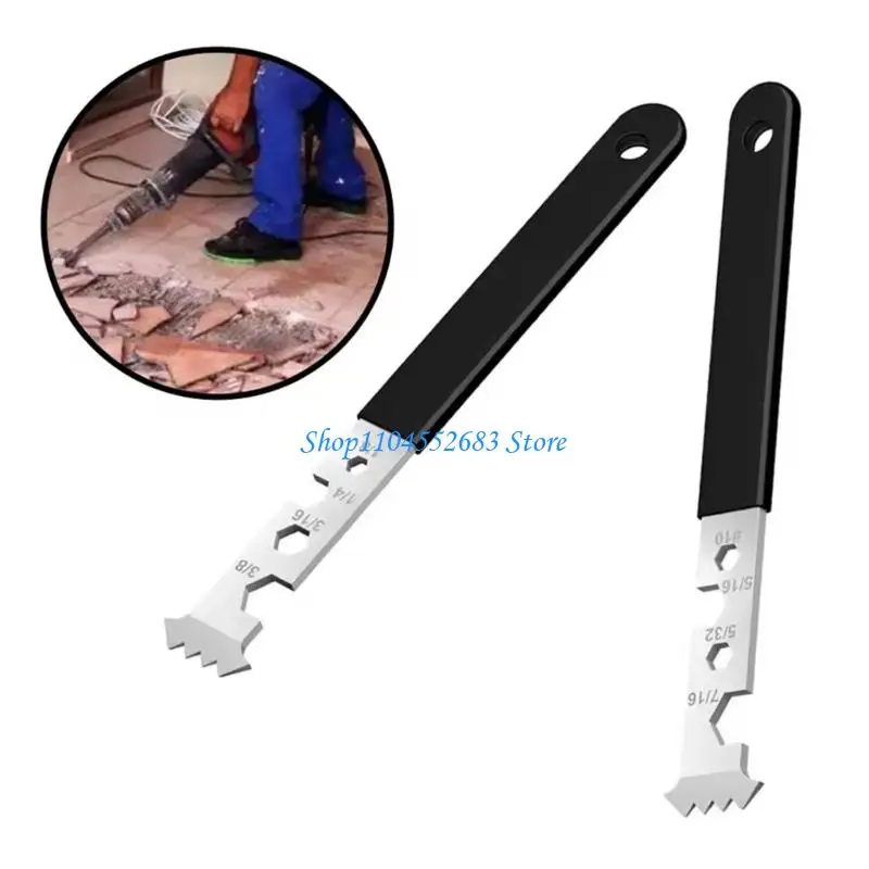Y6GD Hexagonalagonal Wrench With Paver Pulling Tool Trim Puller Shovel Removal Tool Hexagonal Nut Wrench Siding Flooring Tool