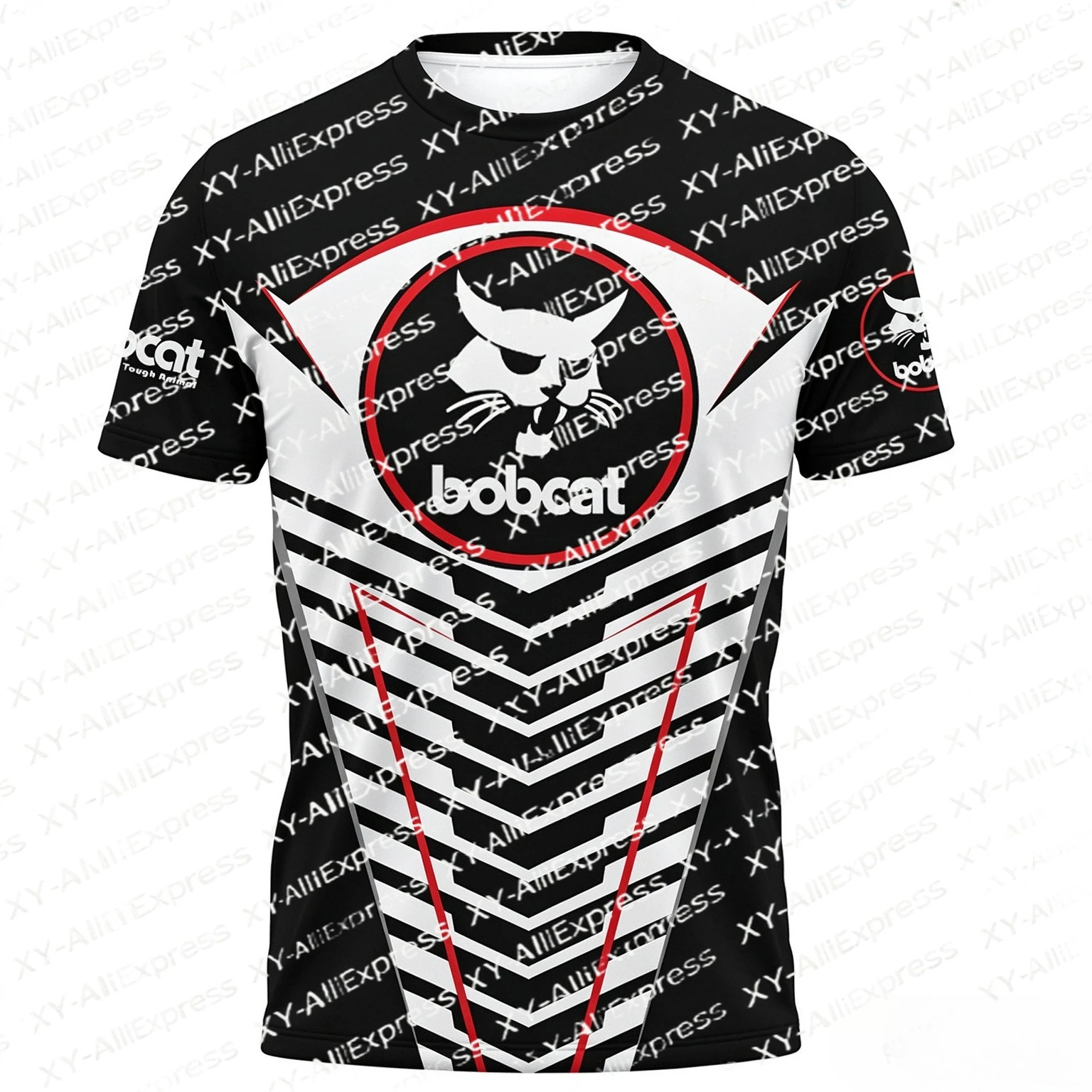 Men’s Machinery Fan Tee, Quick Dry & Breathable. Geometric Layered Graphic, Tough Style for Hobby Meetups