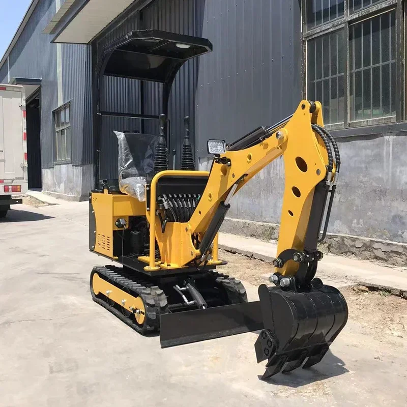 China customized  Factory Mini Crawler Excavators 0.8Ton For Garden Low Price Minibagger Machine Portable Small Bagger