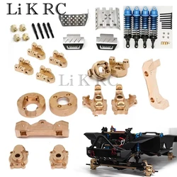 YiKong metallo ottone gruppo sterzo anteriore supporto asse posteriore per 1/10 YK4102 YK4103 YK6101 1/8 YK4082 RC Crawler Car Upgrade Parts