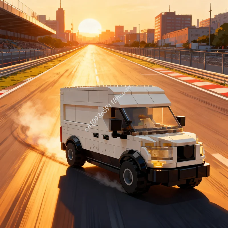 

219 шт. MOC Silver Star Sprinter City Champions Модель Строительные блоки Сборка DIY Идея Образовательный кирпич Рождественский подарок Игрушки для детей