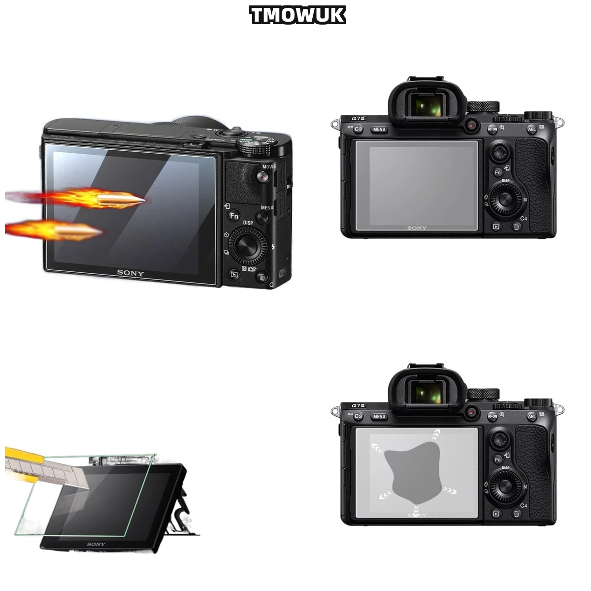 

For A6600 A6000 A6300 A5000 A6500 NEX6 NEX-5N NEX-7 Anti - Dust 9H Tempered Screen Protective Cover