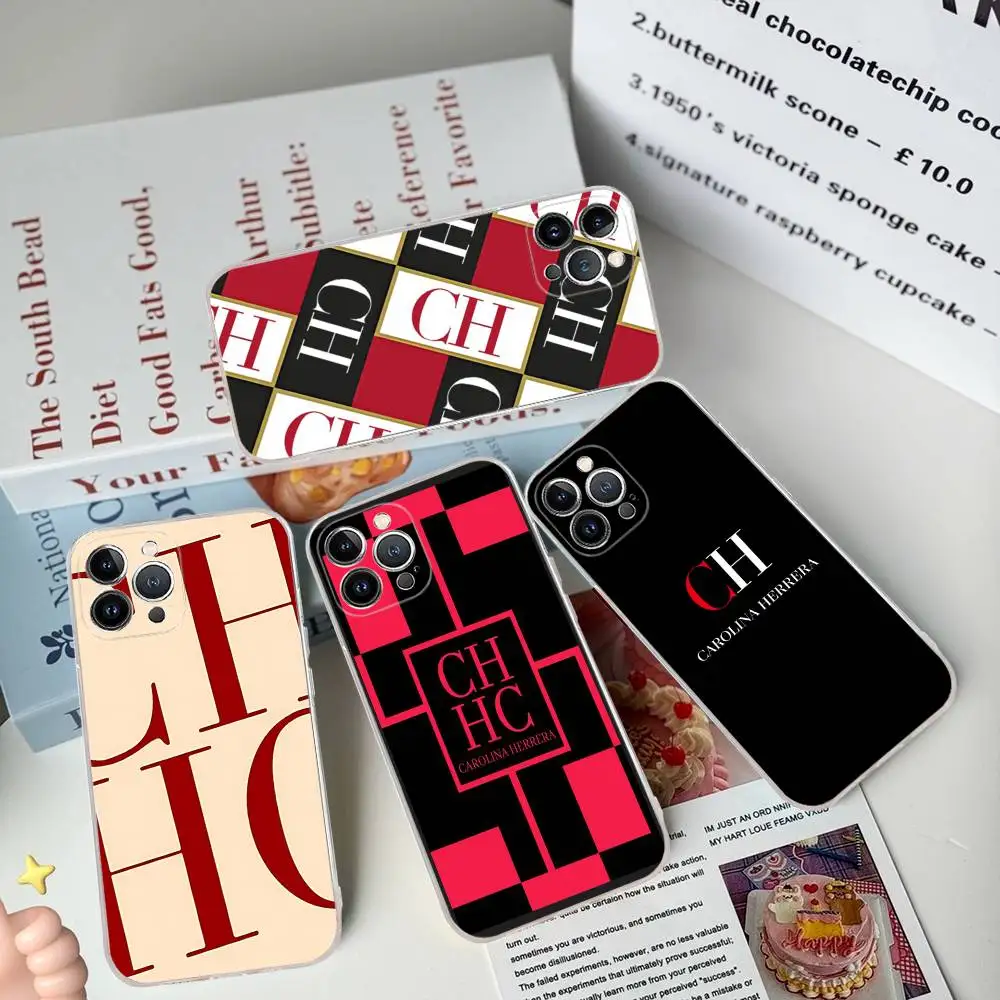 

C-CarolinaS Fashion H-HerreraS Phone Case For IPhone 17 16 15 14 13 11 12 Pro Max 16 Plus Transparent