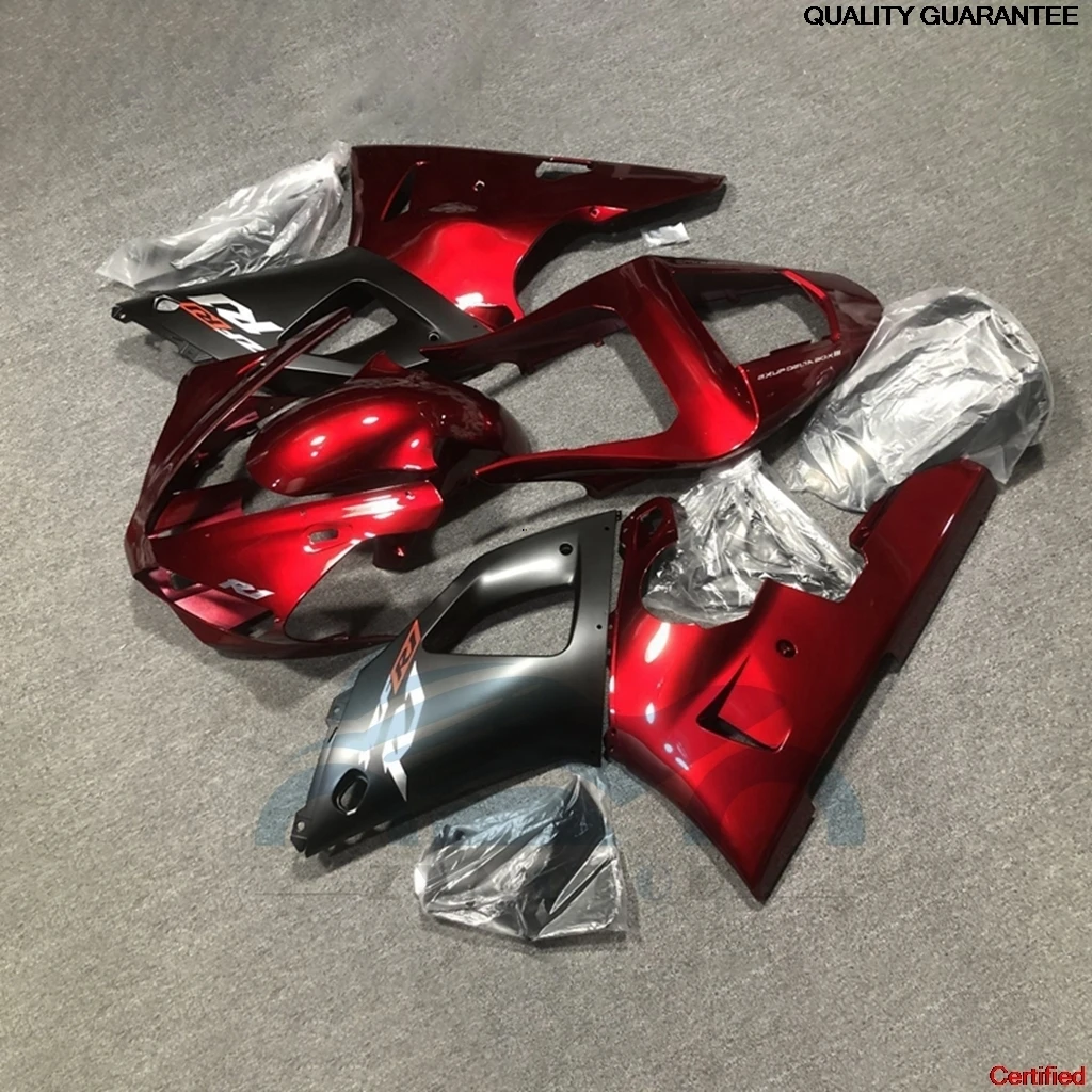 Painted ABS Plastic Fairing Kit for YZFR1 00 01YAMAHA R1 00 01 Free Custom Painted Bodywork Red Black ZZ05