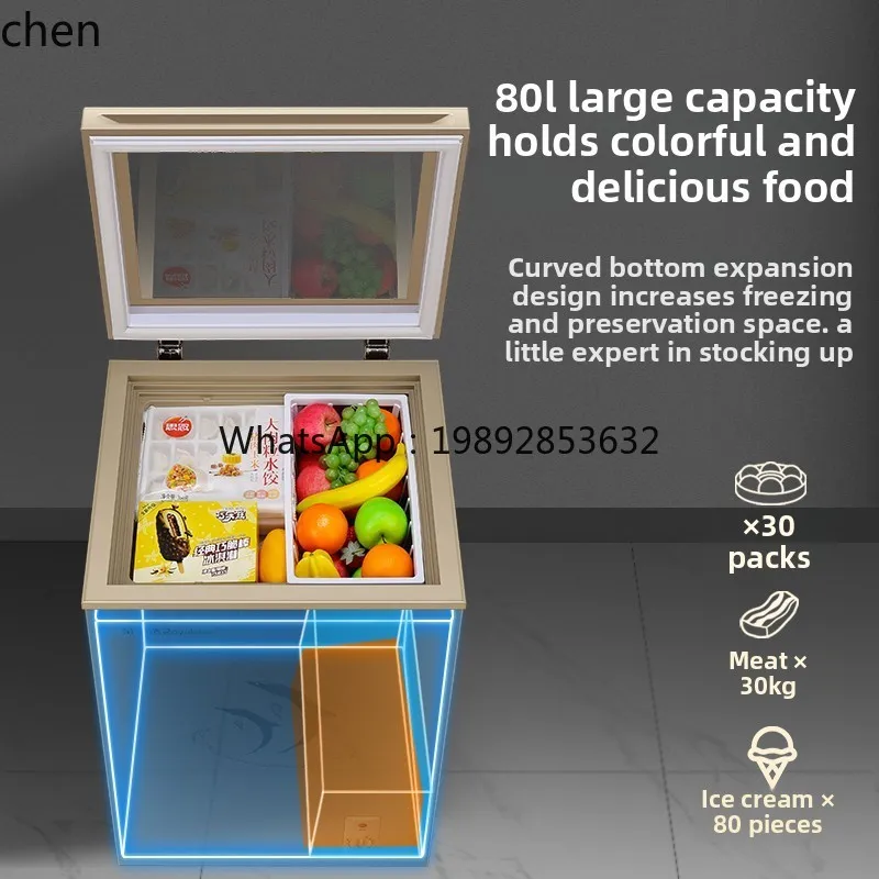 

small refrigerated and frozen fresh-keeping horizontal freezer frost-free first-class energy efficiency ice cream cabinet