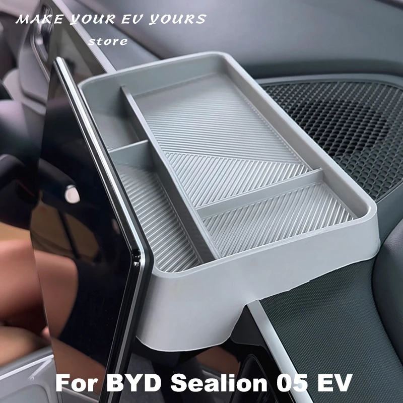 

For BYD Sealion 05 EV 2025 2026 Car Dashboard Navigation Screen Rear Storage Box Tray Interior Accessories