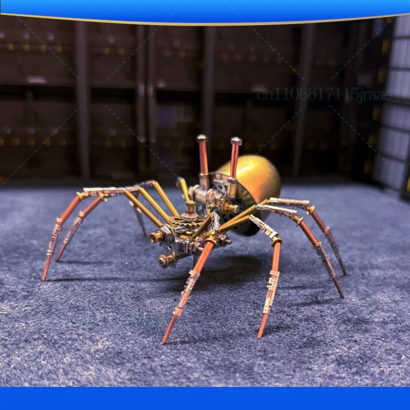 Steampunk mechanical insect spider metal assembly model creative handmade DIY ornament holiday gift