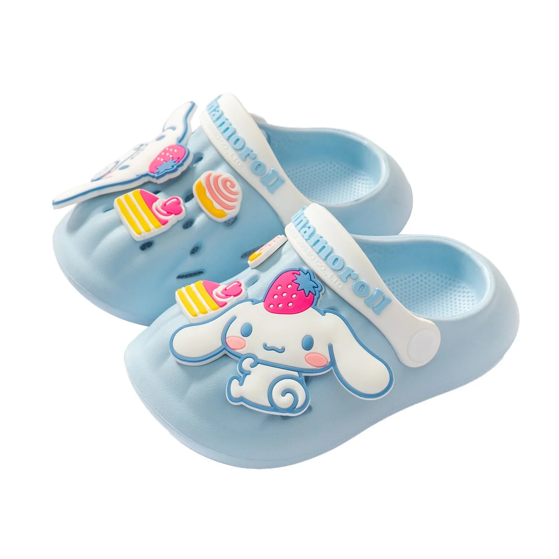 

Kawaii Lolita Sanrio Hello Kitty Spider Cave Shoes Kids Summer Sandals Thick Heels Kuromi Cinnamoroll Casual Boys Slippers Gifts