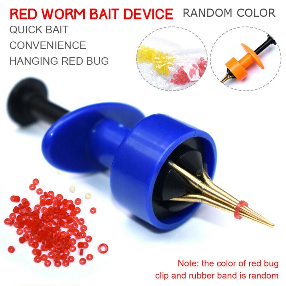 Bait Clip Fishing Accessories for Blood Worm Earthworm Portable Bait Device Elastic Fishing Lines Baits 1Set Tackle - Image 3