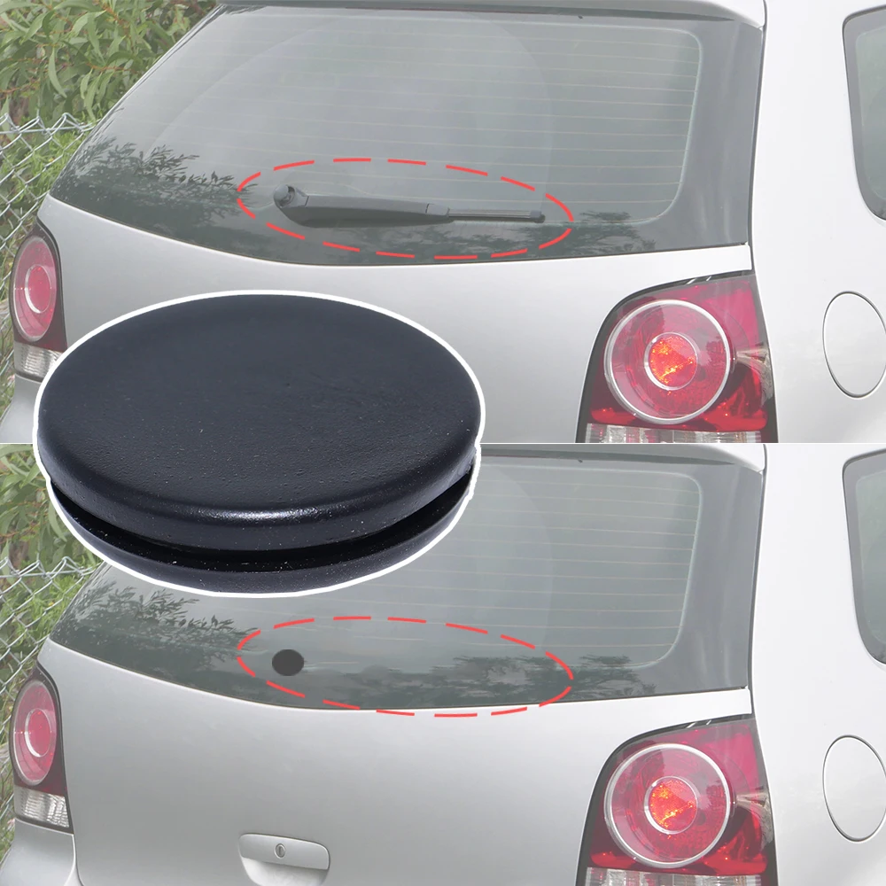 Car Rear Windshield Wiper Delete Bung Grommet Blade Rubber Plug For VW Polo MK4 Mk5 6R 9N 2001 2002 2003 2004 2005 2006 - 2017