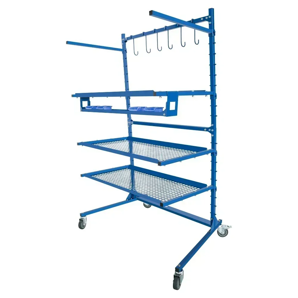 Mobile Storage Rack Heavy Duty Parts Cart Small Items Cart Flexible Multifunction Parts Management Carts