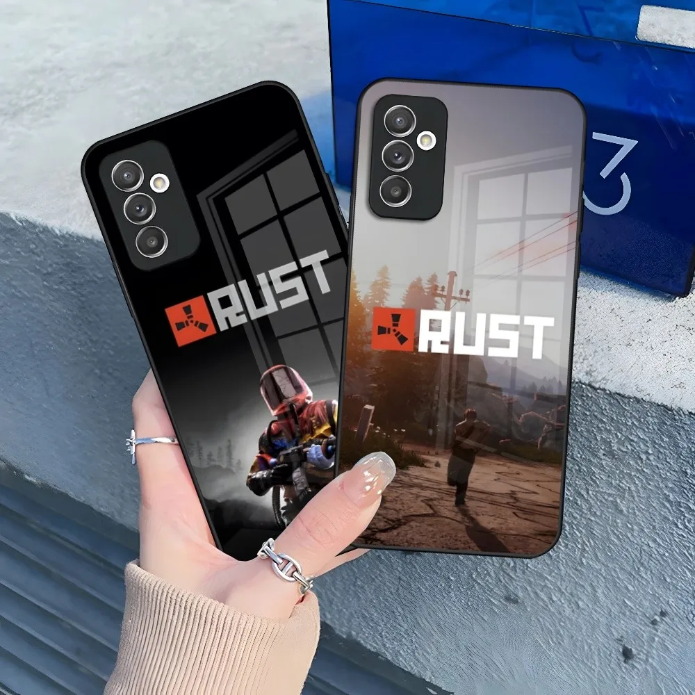 RUST Game Phone Case for Samsung Galaxy S24 S23 S22 S21 S20 A24 A34 A54 A53 Note20 M54 Fe Ultra Plus Glass