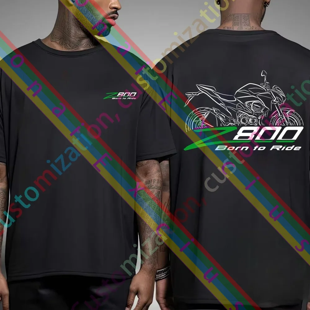 

Z800 2013-2018 Motorcycle T-shirt New Summer Leisure T shirt 100% Cotton Graphic Oversized Sport Tops Streetwear