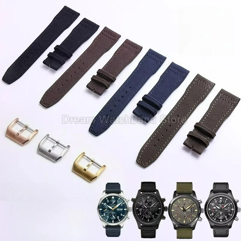 

Для IWC Pilot's Mark Little Prince португальский хронограф Little Prince серии нейлоновый ремешок для часов с углеродным волокном 20, 21, 22