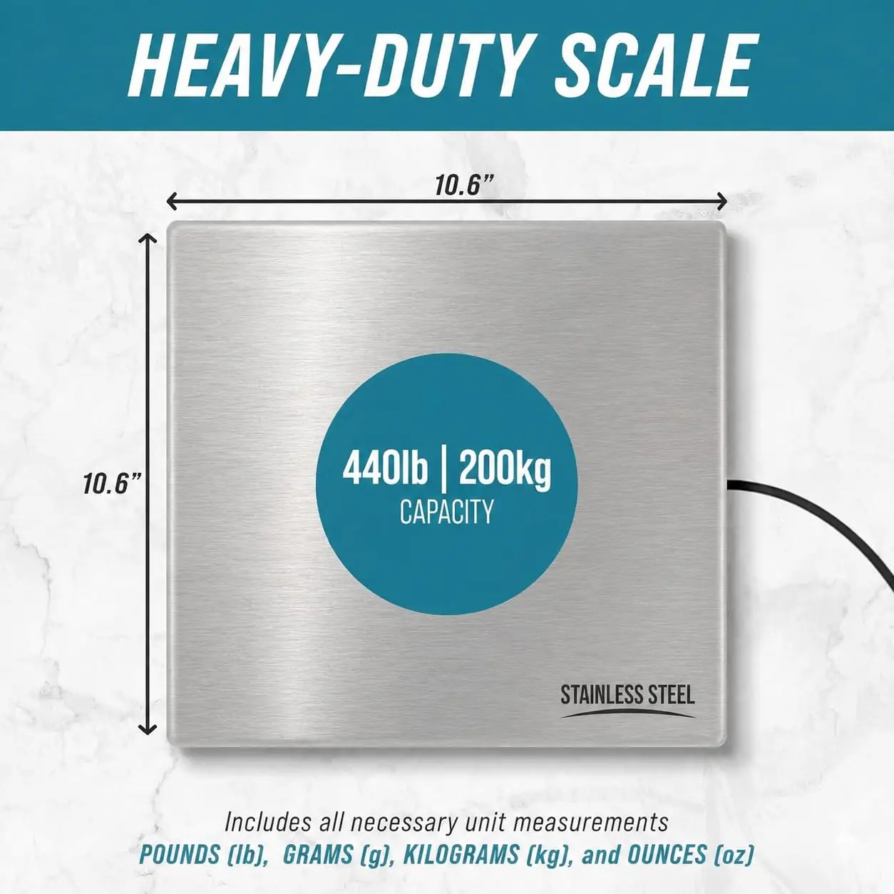 Smart Weigh Shipping Scale Digital Postal Scale For Packages 440 Lbs X 6 Oz