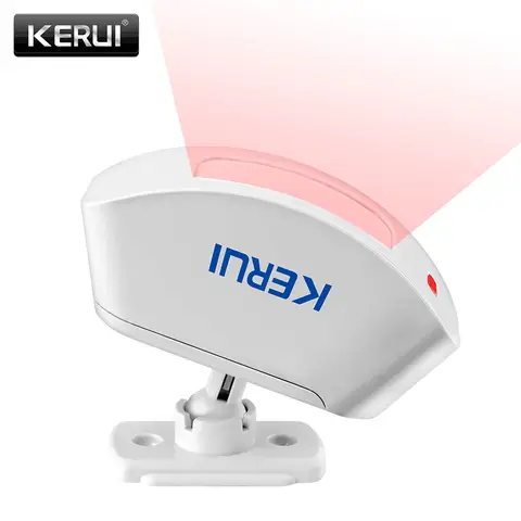 KERUI P817 무선 적외선 감지기 커튼 센서 PIR 감지기 모든 KERUI 경보 용 도난 경보 시스템 감지기 슈트