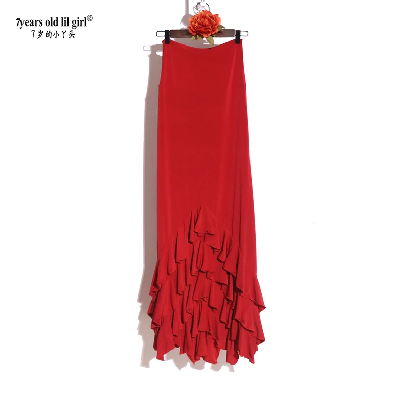 Traje de Flamenco Here Falda de Nakon Mujer Chica Gyspy Salón de Baile Festival Natura Ropa Debaile AdvocoresESS23
