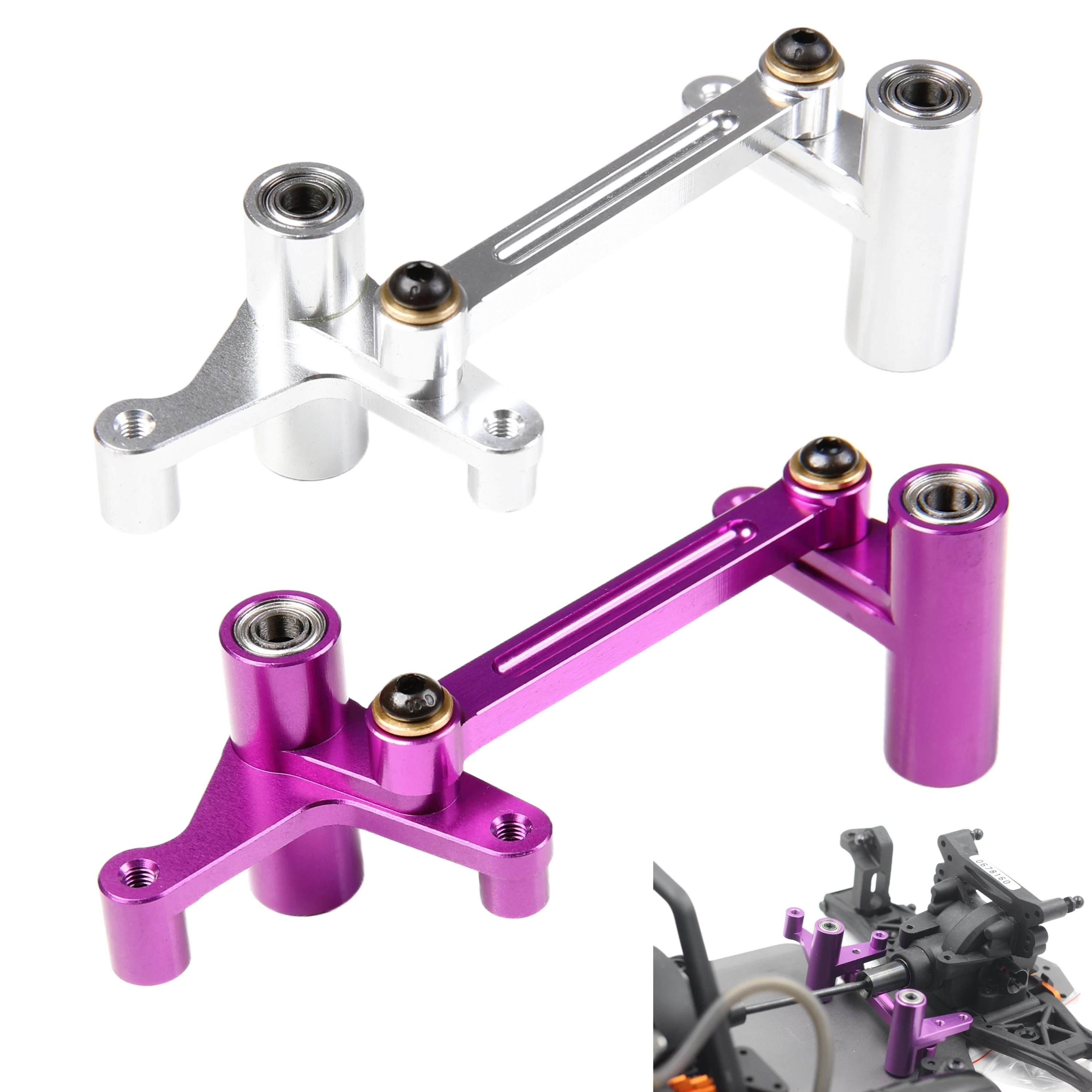 

GTB ALUMINUM STEERING COMBINATION for HPI NITRO MT2 or RS4 3 III