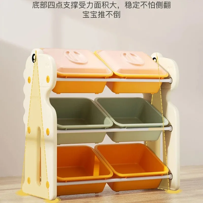 Bathroom Shelves storage rack Multi-layer sorting storage box Large capacity storage rack Picture book cabinet Baby bookshelf