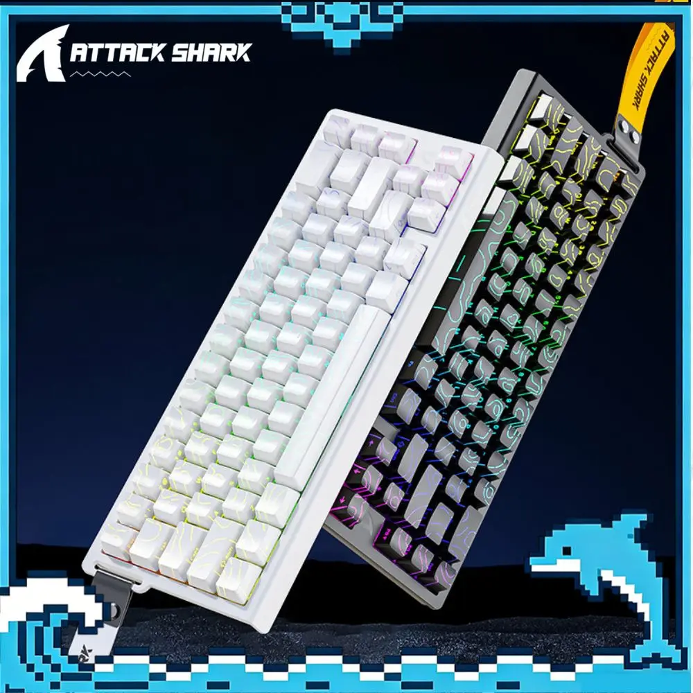 ATTACK SHARK X68PROHE Esports Magnetic Keyboard  Tri-mode Wireless 8KHz Polling Rate 0.125ms Low Latency 128K Scan Sampling Rate