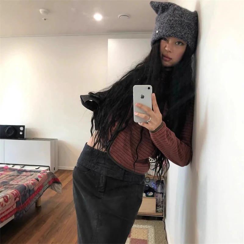 

Повседневная куртка-толстовка с капюшоном и полосатым узором, свободная молния, подчеркивающие длинные рукава для женщин, поездок на работу и уютные