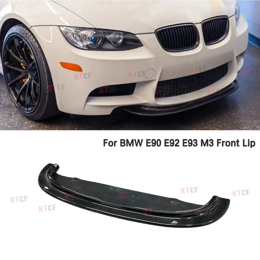 

Real Carbon Fiber Front Bumper Lip Spoiler Car Styling For BMW 3 Series E90 E92 E93 M3 2008 - 2013 Facelift Accessories FRP