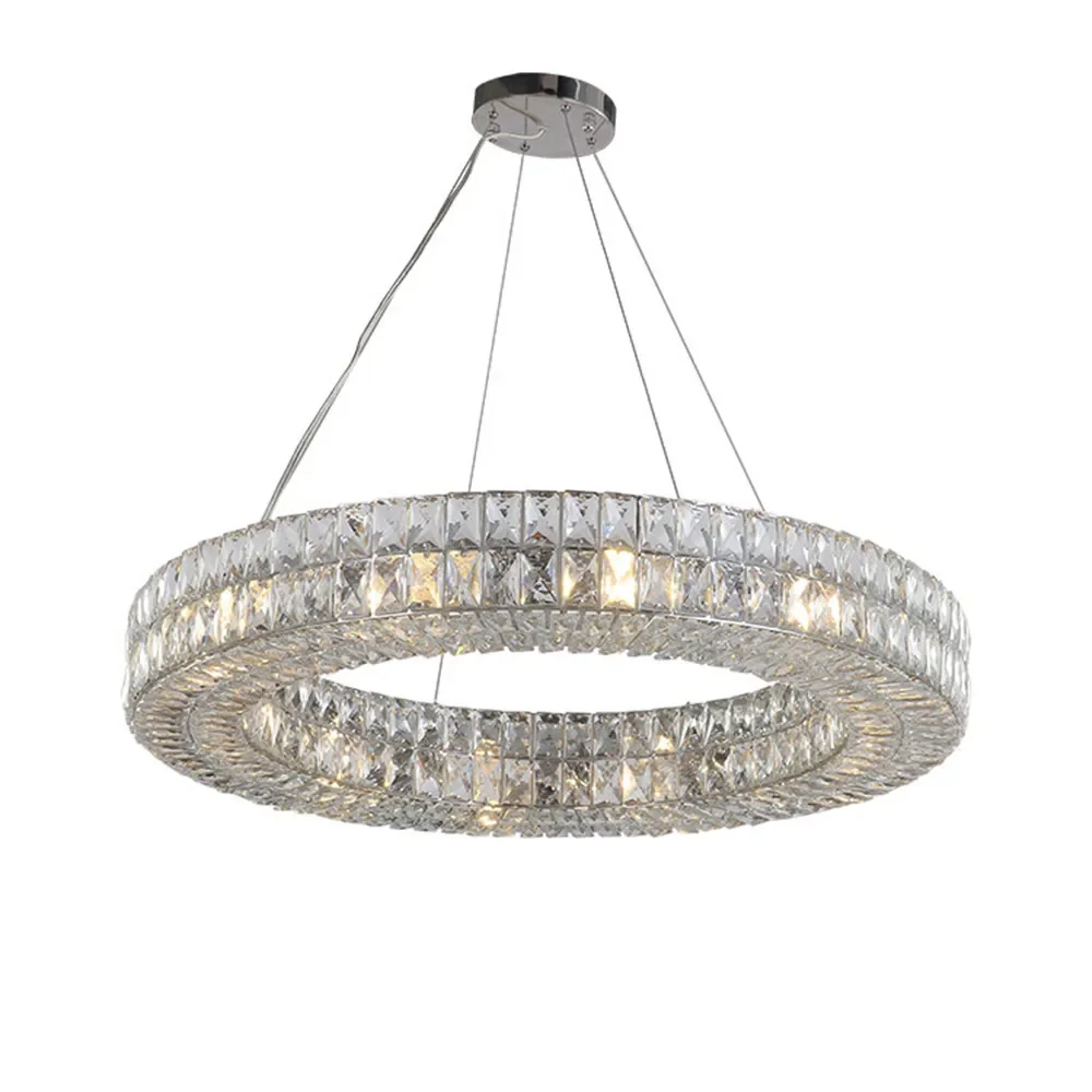 

Luxury Crystal Chandelier for Living Room Dining Room Large Round Chandelier Lighting Modern Villa Hotel Room Decoration