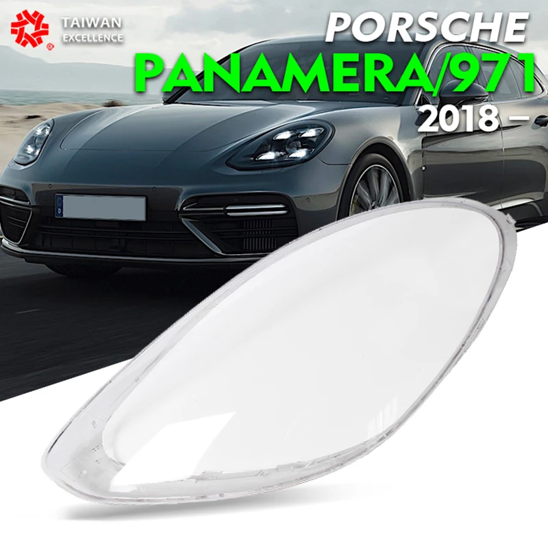 Headlamp Lens Cover For Porsche PANAMERA 971 2018 2019 2020 2021 2022 Headlight glass Shell Lamp Shade Transparent Lens Cover