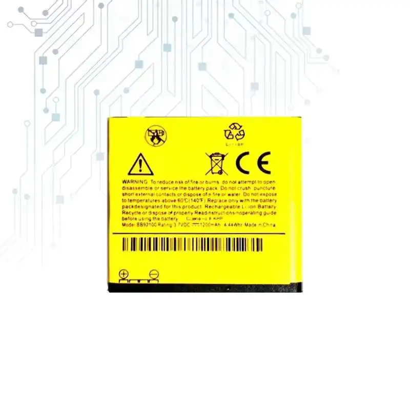 

Аккумулятор для мобильного телефона HTC G9 T5555 A6380 HD mini BB92100 1200 мАч