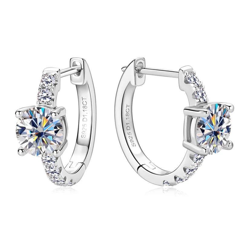 

Moissanite earrings for women, earrings, Tremella jewelry