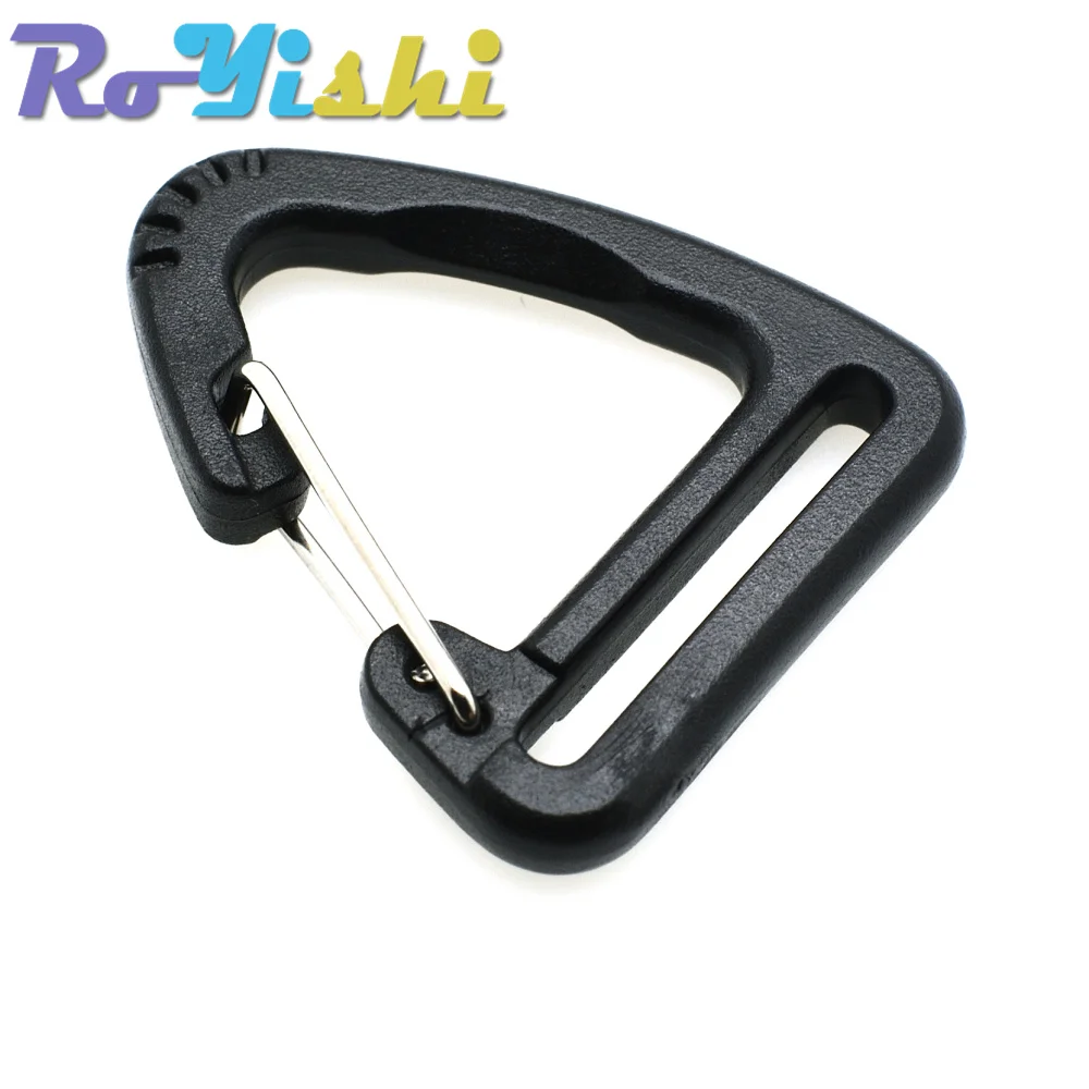 1\'\'Plastic Buckles Hook Climbing Carabiner Hanging Keychain Link Backpack Strap Webbing 25mm