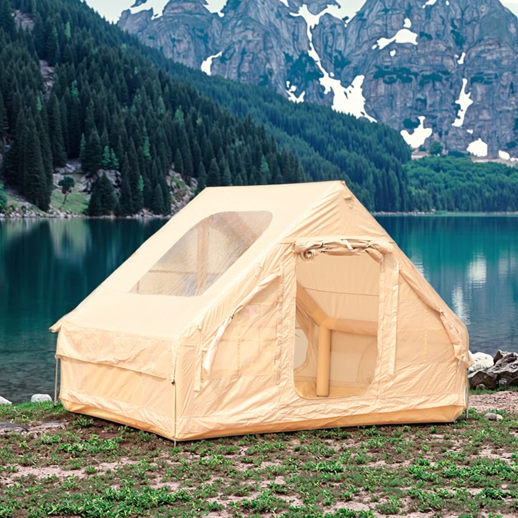 

Custom Classic Oxford Fabric Four-Season Waterproof 3-4 Person Double Layer Automatic Inflatable Ridge Tent Cabin for Outdoor