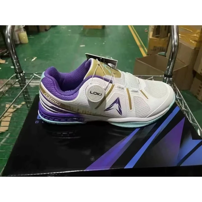 Luxury Brand Table Tennis Shoes Mesh Breathable Tennis Shoes Quick Lacing Badminton Shoes Hard-Wearing Indoor Court Shoe Unisex