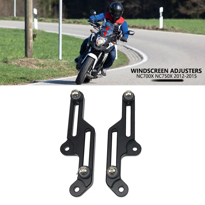 

Motorcycle Windscreen Adjusters Airflow Adjustable Windscreen Wind For HONDA NC700X NC750X NC 700 750 X 2012 2012 2014 2015