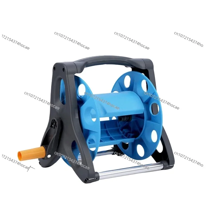 Garden Hose Reel Holder Hand Crank Hoses Reels Rack Water Pipe Storage Cart Winding Tool Rack Garden Storage Tools Supplies