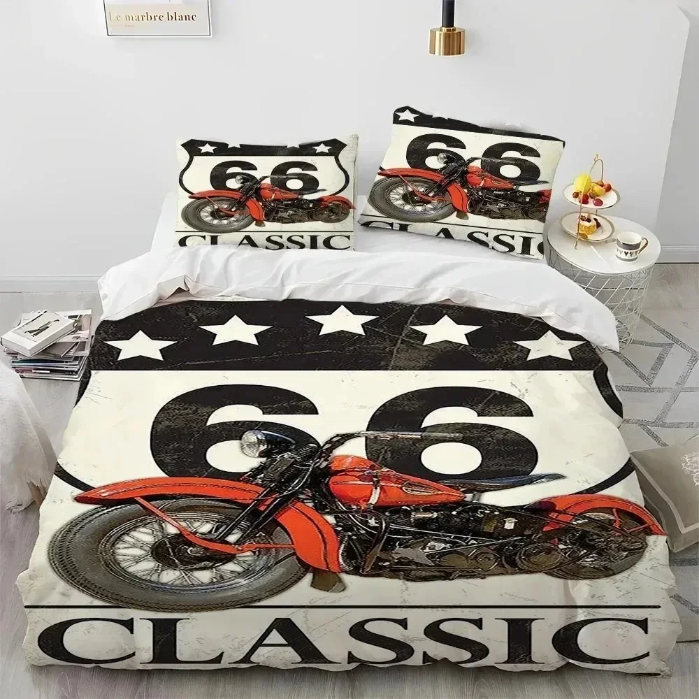 3D Print Historic Route 66 Mother Road Bedding Set Bedroom Soft Modern Bedspreads Comefortable Duvet Cover Quilt Pillowcase