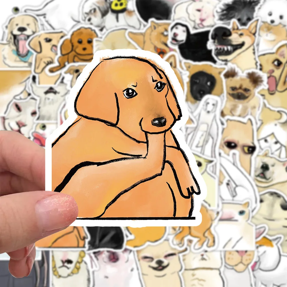 10/30/60/120PCS Funny Spoof Puppy Kitten Stickers Cartoon Cute Dog Cat Decals DIY Decoration Notebook Phone Suitcase Bike Toys