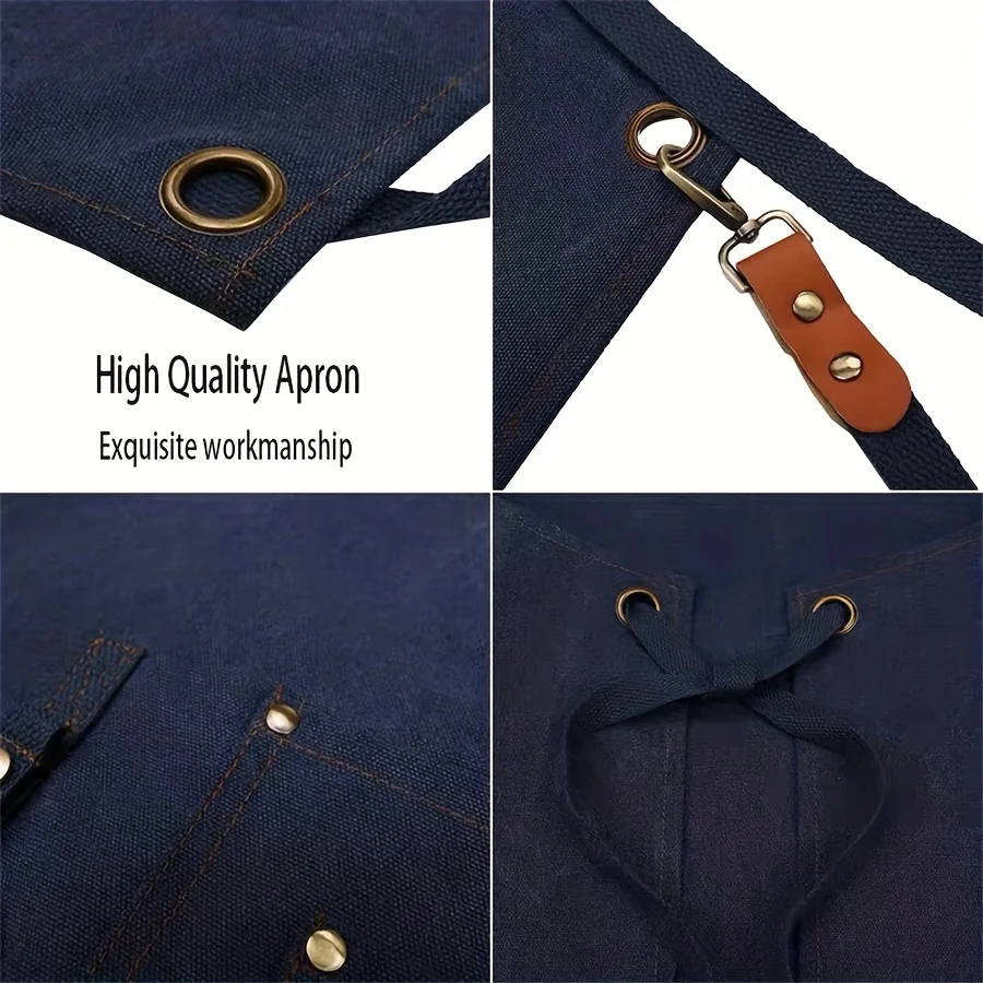 Multi-purpose Apron Waterproof And Oil-proof Household Waist Kitchen Gardening Work Commercial Denim Apron