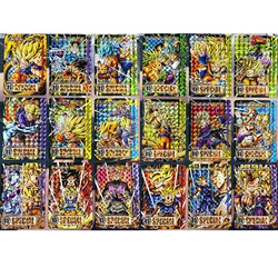 18 sztuk/zestaw Dragon Ball Z uszkodzenia bitwy Saiyan refrakcja Super Saiyan Goku Vegeta Hobby kolekcje gra kolekcja Anime karty