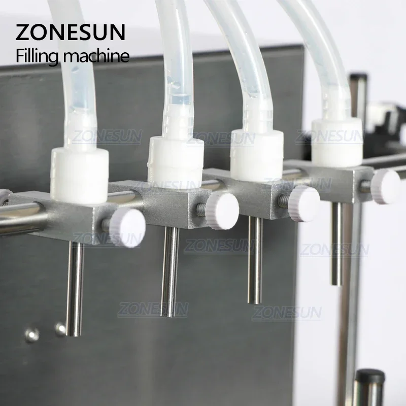 ZONESUN ZS-DTPP4F Eye Drop Biological Liquid Water Bottle 4 Heads Pharmaceutical Filling Machine Cosmetic Medicine Industries