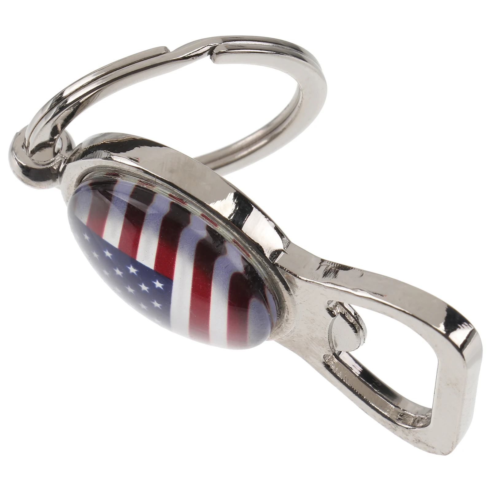 

Bottle Opener US Flag Design Material Perfect Gift American Flag Keychain Bottle Opener Keyring Metal Keychain