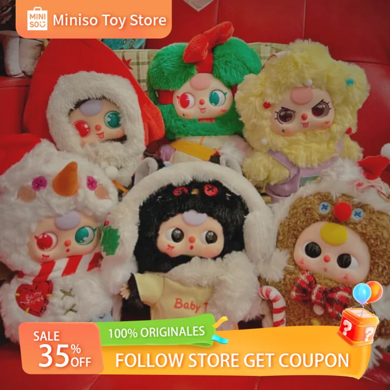 

Baby Three 400 Plush Toy Blind Box Christmas Large Size Figure Authentic Collectible Art Toy Gift For Kids Adults Xmas
