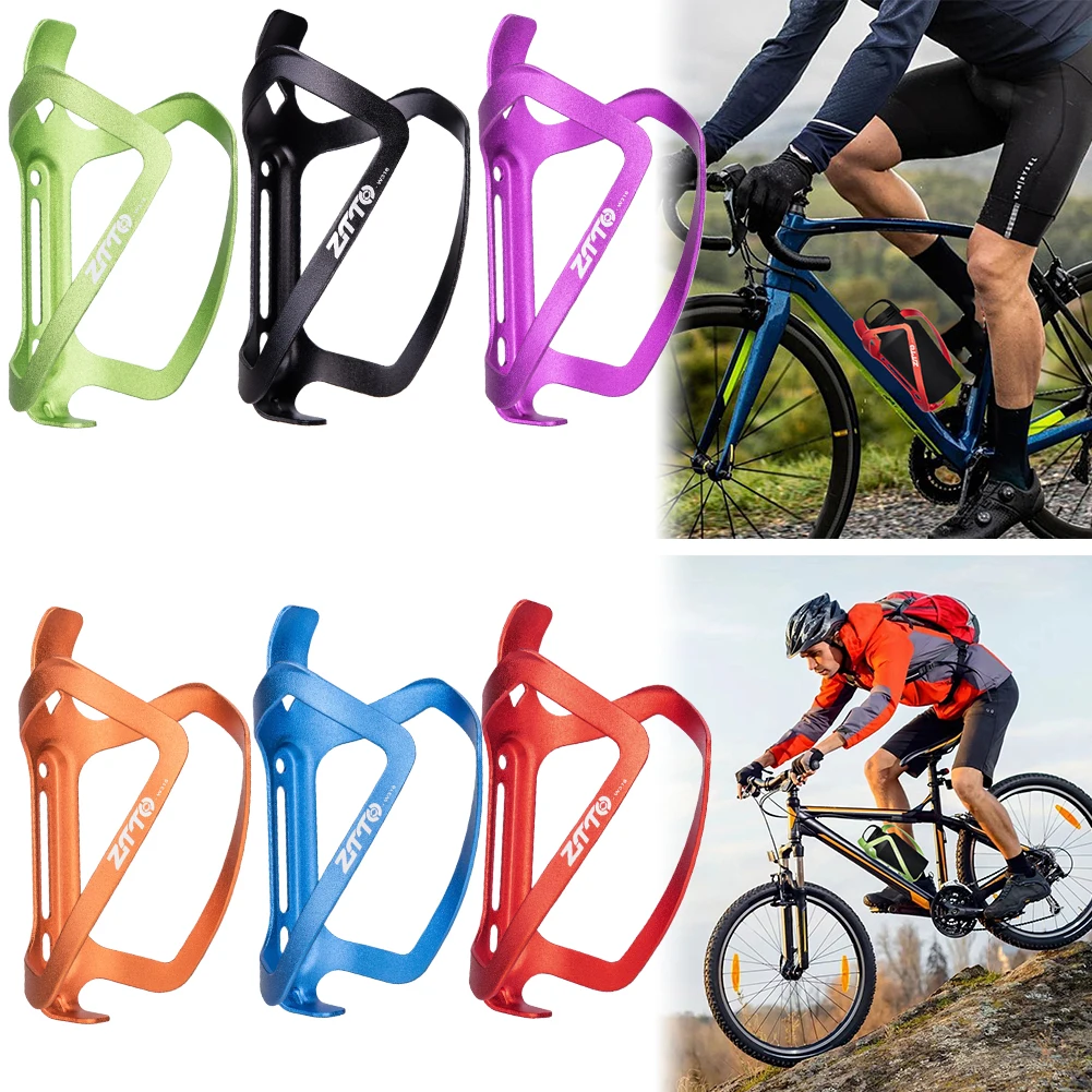 MTB Bicycle Water Bottle Cage Aluminum Alloy Cycling Water Cup Mount Wear-Resistant Riding Drink Kettle Rack Bicycle Accessories