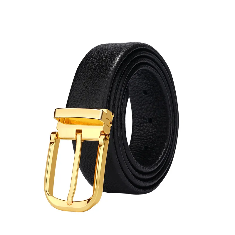 クラシックファッションピンバックルベルト、メンズ本革高級ベルト、メンズベルト、カジュアルビジネスベルト