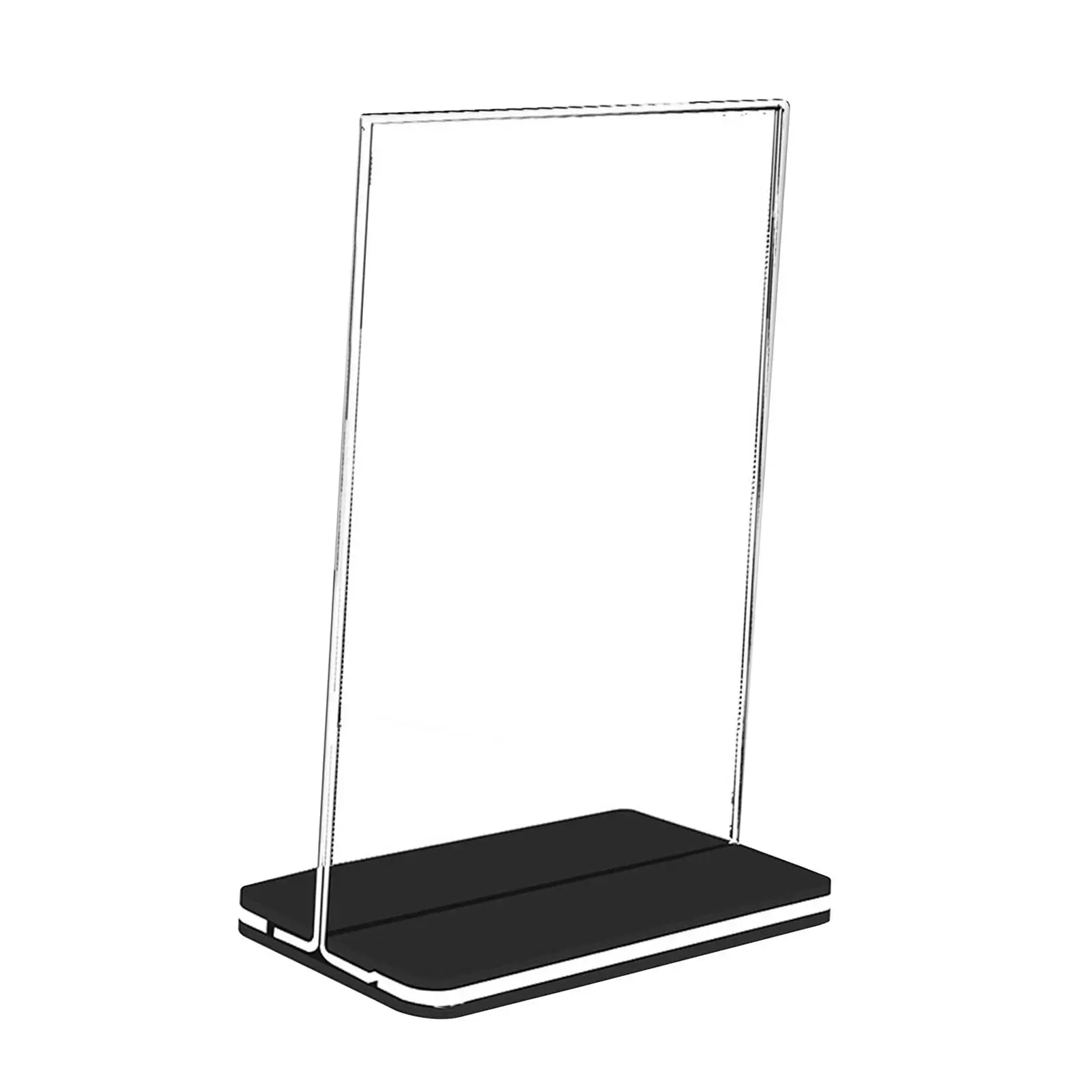 

Sign Holders Flyer Holder Desktop Display Stand A5 Vertical Double Sided Display for Home Meeting Office Restaurant Documents
