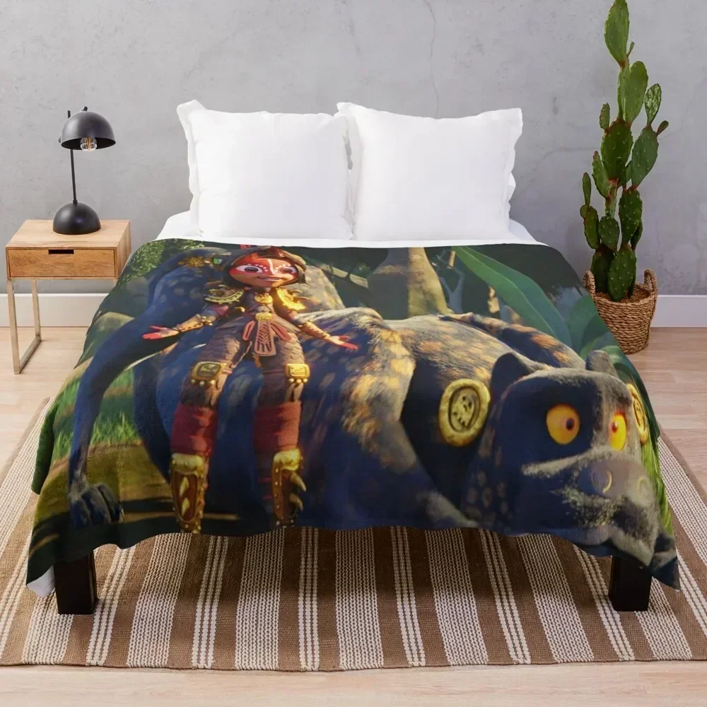 

Maya and the Three Throw Blanket Wrinkle Resistant Lightweight Blanket