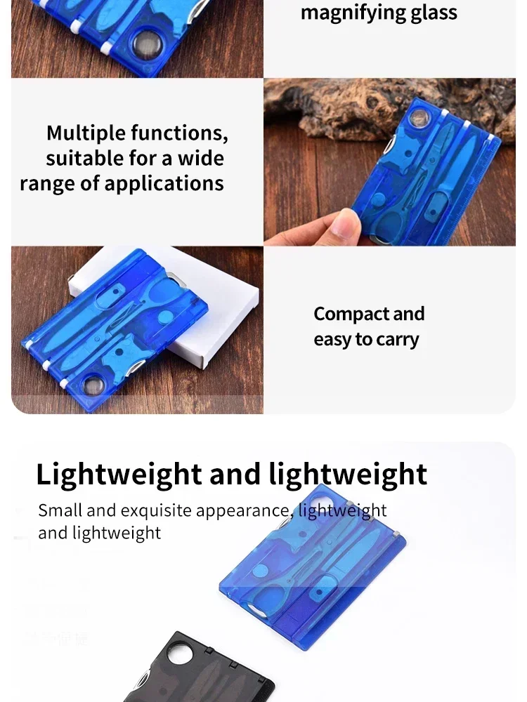 Multifunktionales Schweizer Armee-Kartenwerkzeug-Set für Outdoor-Camping, Tragbares Überlebenswerkzeug für Outdoor-Aktivitäten – Detail 5